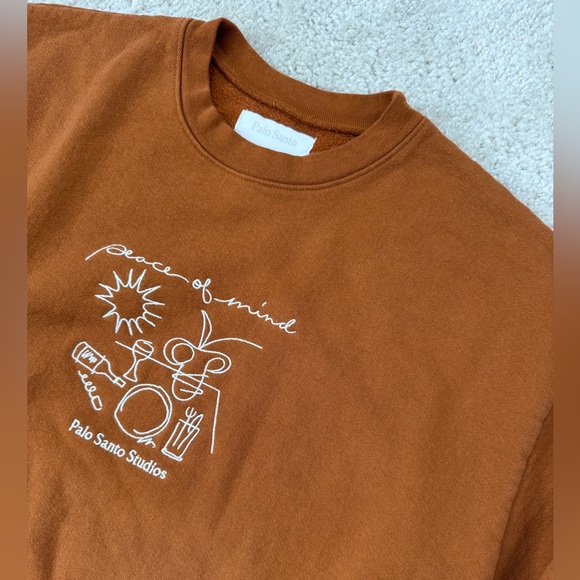 Palo Santo Studios Rust Brown Still Life Cotton Sweatshirt - Picture 5 of 8